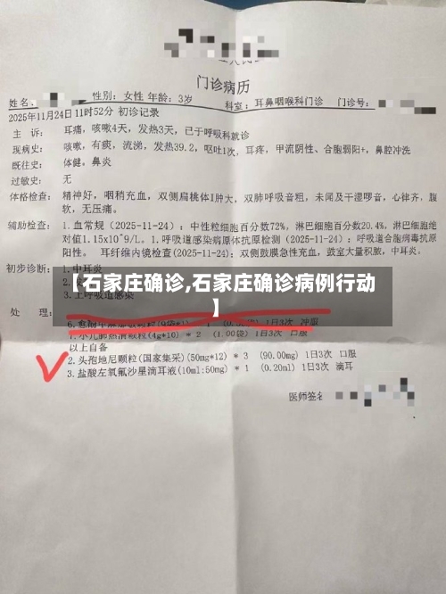【石家庄确诊,石家庄确诊病例行动】