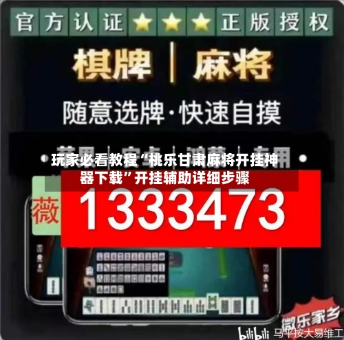 玩家必看教程“桃乐甘肃麻将开挂神器下载	”开挂辅助详细步骤-第2张图片