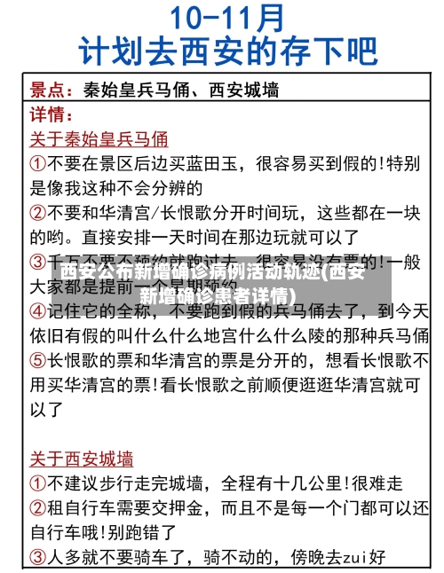 西安公布新增确诊病例活动轨迹(西安新增确诊患者详情)-第2张图片