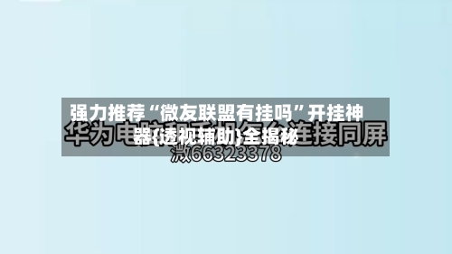 强力推荐“微友联盟有挂吗”开挂神器{透视辅助}全揭秘-第2张图片