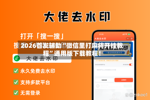 2026首发辅助“微信里打麻将开挂教程”通用版下载教程！-第2张图片