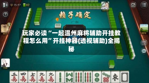 玩家必读“一起温州麻将辅助开挂教程怎么用”开挂神器{透视辅助}全揭秘-第2张图片