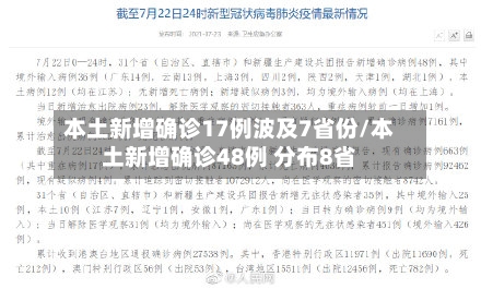 本土新增确诊17例波及7省份/本土新增确诊48例 分布8省-第2张图片