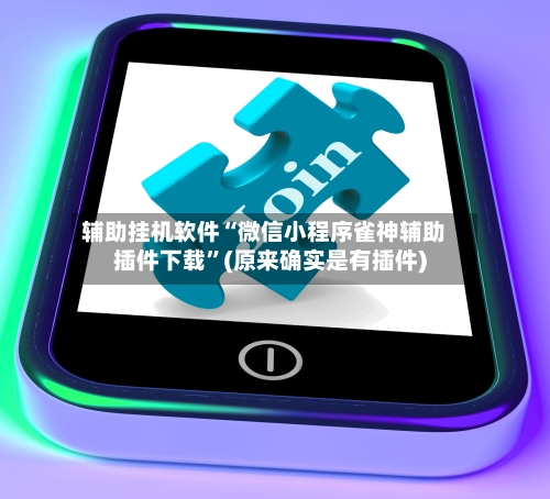 辅助挂机软件“微信小程序雀神辅助插件下载”(原来确实是有插件)-第3张图片