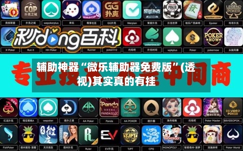 辅助神器“微乐辅助器免费版”(透视)其实真的有挂-第2张图片