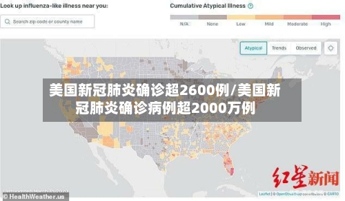 美国新冠肺炎确诊超2600例/美国新冠肺炎确诊病例超2000万例