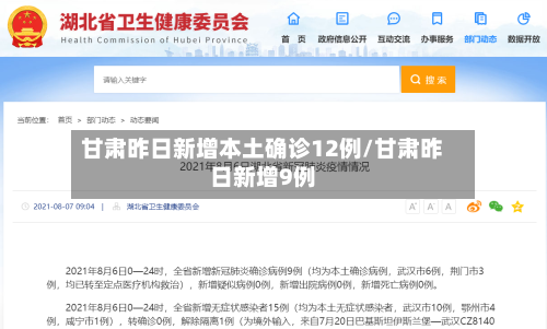 甘肃昨日新增本土确诊12例/甘肃昨日新增9例-第3张图片