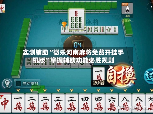 实测辅助“微乐河南麻将免费开挂手机版”掌握辅助功能必胜规则-第2张图片
