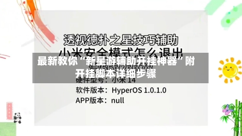 最新教你“新星游辅助开挂神器”附开挂脚本详细步骤-第2张图片