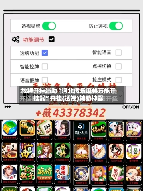 教程开挂辅助“河北微乐麻将万能开挂器”开挂(透视)辅助神器-第2张图片