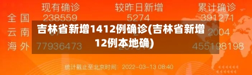 吉林省新增1412例确诊(吉林省新增12例本地确)-第3张图片