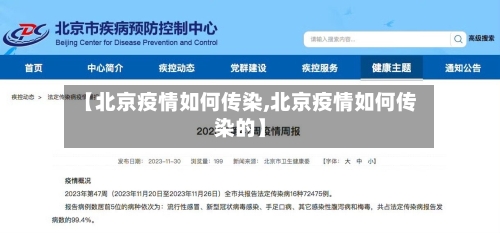 【北京疫情如何传染,北京疫情如何传染的】-第2张图片