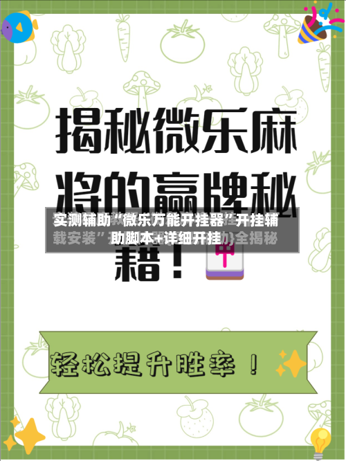 实测辅助“微乐万能开挂器”开挂辅助脚本+详细开挂