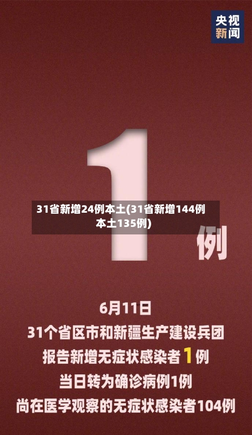 31省新增24例本土(31省新增144例本土135例)