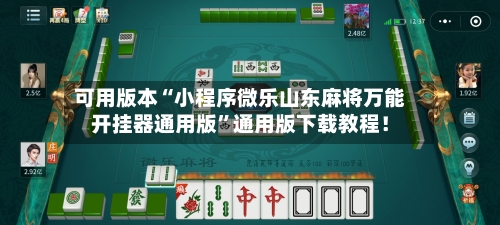 可用版本“小程序微乐山东麻将万能开挂器通用版	”通用版下载教程！-第2张图片