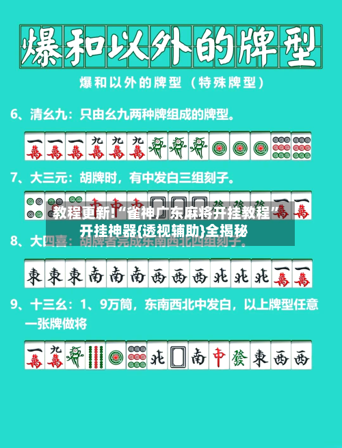 教程更新!“雀神广东麻将开挂教程”开挂神器{透视辅助}全揭秘-第2张图片