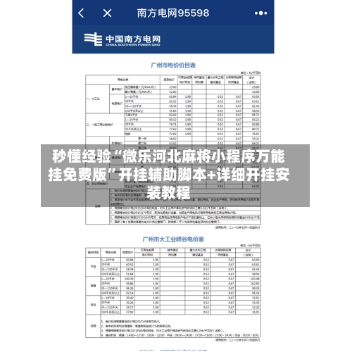 秒懂经验“微乐河北麻将小程序万能挂免费版”开挂辅助脚本+详细开挂安装教程-第3张图片