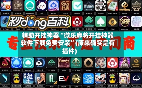 辅助开挂神器“微乐麻将开挂神器软件下载免费安装”(原来确实是有插件)-第3张图片