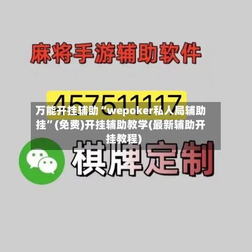 万能开挂辅助“wepoker私人局辅助挂”(免费)开挂辅助教学(最新辅助开挂教程)-第3张图片