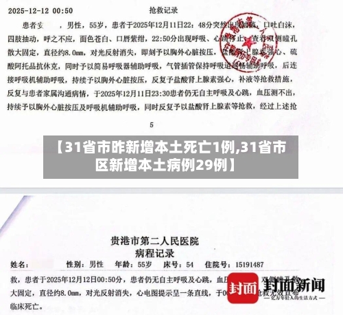 【31省市昨新增本土死亡1例,31省市区新增本土病例29例】-第2张图片