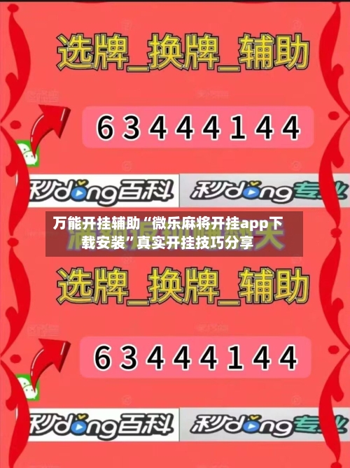 万能开挂辅助“微乐麻将开挂app下载安装”真实开挂技巧分享-第2张图片