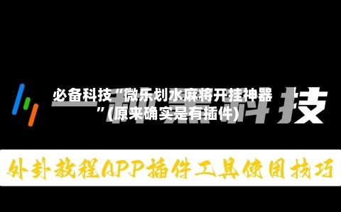 必备科技“微乐划水麻将开挂神器”(原来确实是有插件)-第2张图片