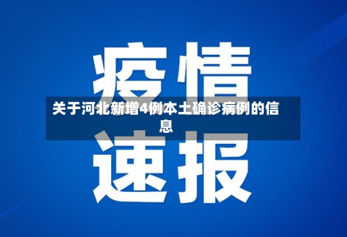 关于河北新增4例本土确诊病例的信息-第2张图片
