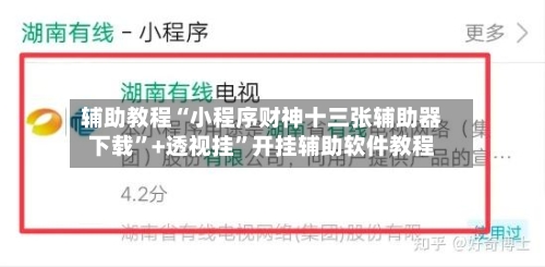辅助教程“小程序财神十三张辅助器下载”+透视挂”开挂辅助软件教程-第3张图片