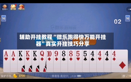 辅助开挂教程“微乐跑得快万能开挂器”真实开挂技巧分享-第3张图片