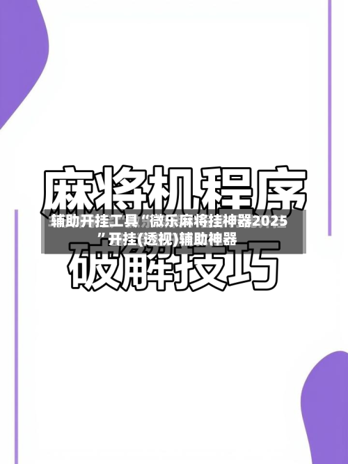 辅助开挂工具“微乐麻将挂神器2025”开挂(透视)辅助神器-第2张图片