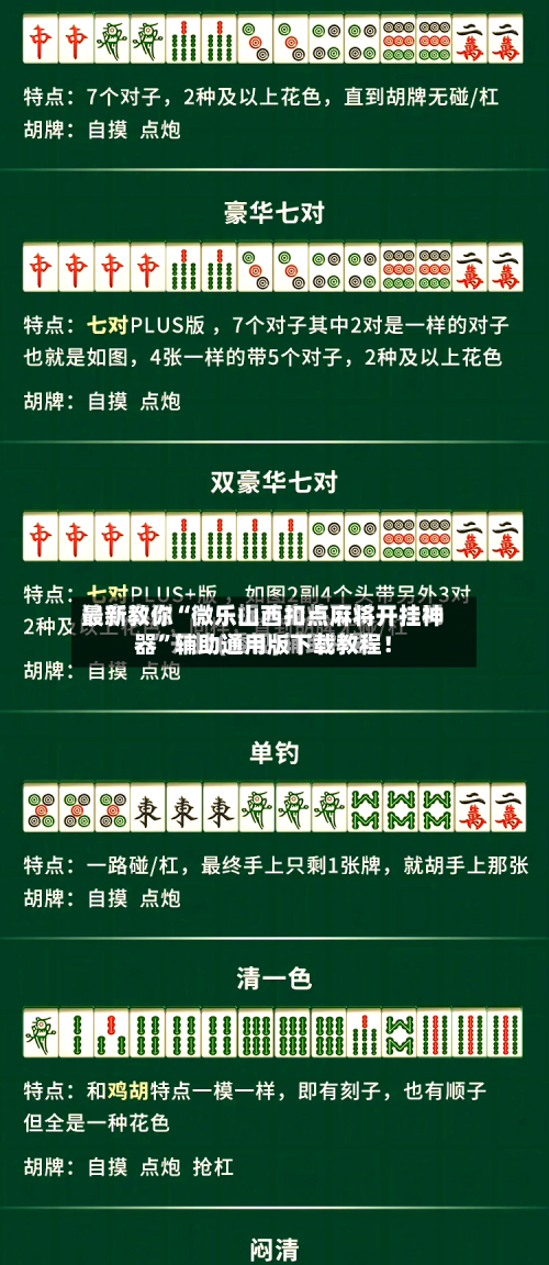 最新教你“微乐山西扣点麻将开挂神器”辅助通用版下载教程！-第3张图片