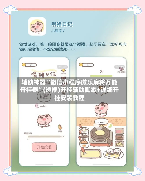 辅助神器“微信小程序微乐麻将万能开挂器”(透视)开挂辅助脚本+详细开挂安装教程-第3张图片