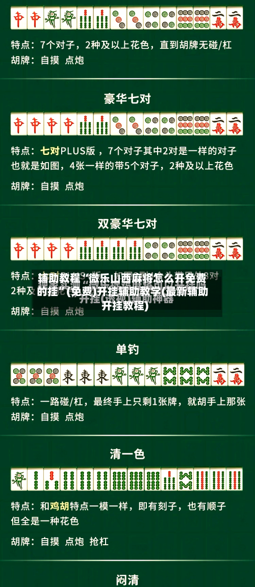 辅助教程“微乐山西麻将怎么开免费的挂”(免费)开挂辅助教学(最新辅助开挂教程)-第3张图片