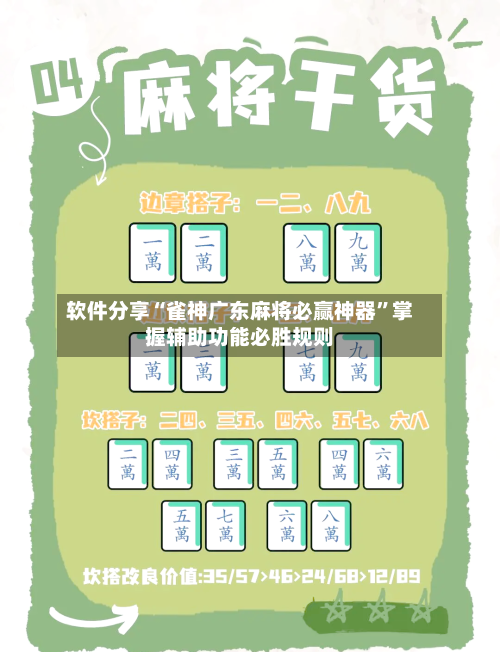 软件分享“雀神广东麻将必赢神器	”掌握辅助功能必胜规则-第2张图片