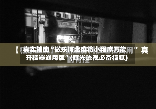 真实辅助“微乐河北麻将小程序万能开挂器通用版	”(曝光透视必备猫腻)-第2张图片