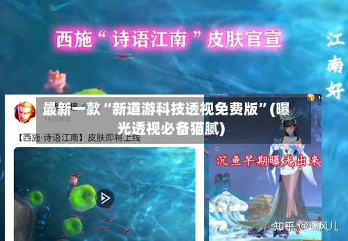 最新一款“新道游科技透视免费版”(曝光透视必备猫腻)