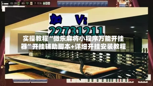 实操教程“微乐麻将小程序万能开挂器	”开挂辅助脚本+详细开挂安装教程-第2张图片