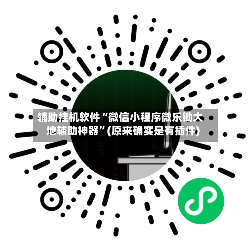 辅助挂机软件“微信小程序微乐锄大地辅助神器”(原来确实是有插件)