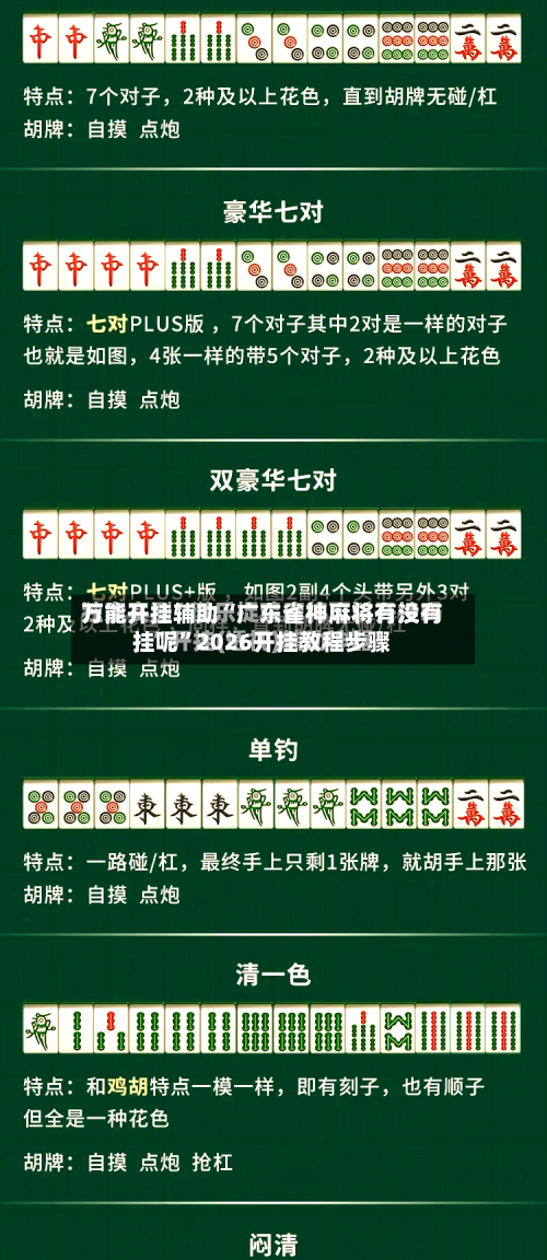万能开挂辅助“广东雀神麻将有没有挂呢	”2026开挂教程步骤-第2张图片