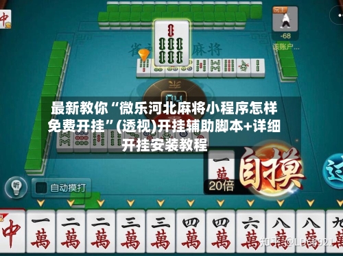最新教你“微乐河北麻将小程序怎样免费开挂”(透视)开挂辅助脚本+详细开挂安装教程-第2张图片