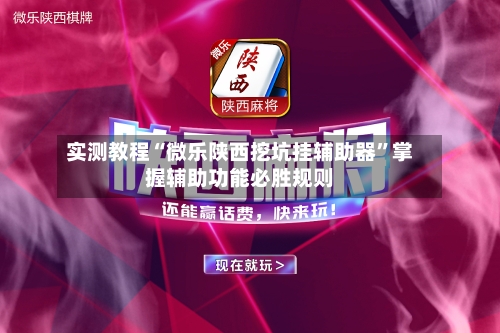 实测教程“微乐陕西挖坑挂辅助器”掌握辅助功能必胜规则-第2张图片