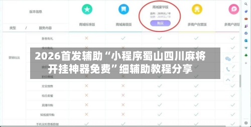2026首发辅助“小程序蜀山四川麻将开挂神器免费	”细辅助教程分享-第2张图片