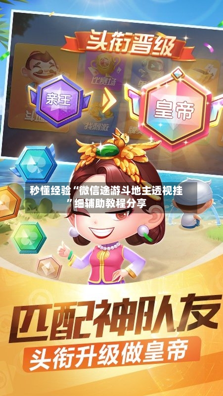 秒懂经验“微信途游斗地主透视挂”细辅助教程分享-第2张图片