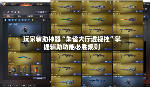 玩家辅助神器“朱雀大厅透视挂”掌握辅助功能必胜规则-第2张图片