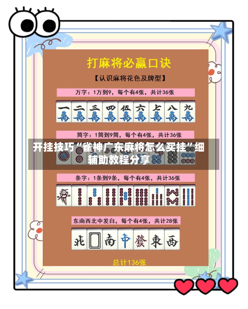 开挂技巧“雀神广东麻将怎么买挂”细辅助教程分享-第3张图片