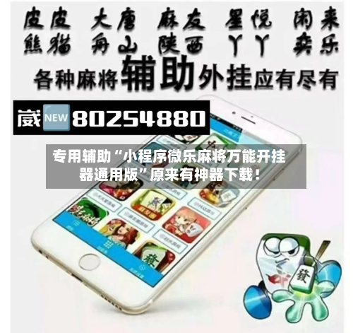 专用辅助“小程序微乐麻将万能开挂器通用版”原来有神器下载！-第3张图片