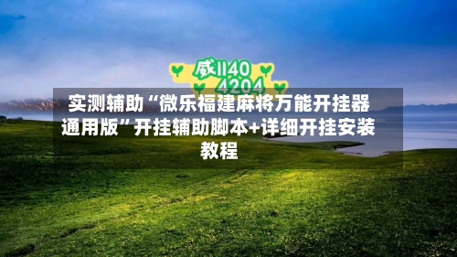 实测辅助“微乐福建麻将万能开挂器通用版”开挂辅助脚本+详细开挂安装教程