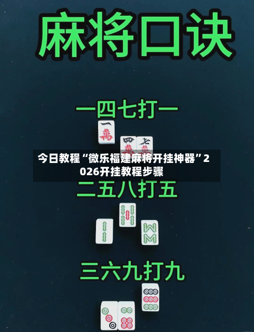 今日教程“微乐福建麻将开挂神器”2026开挂教程步骤-第3张图片