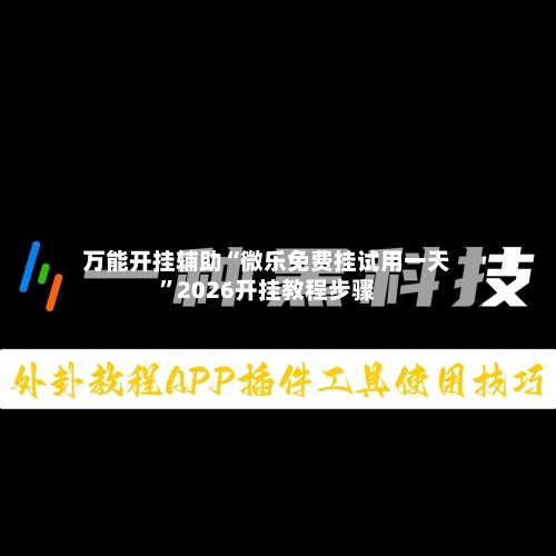 万能开挂辅助“微乐免费挂试用一天”2026开挂教程步骤-第2张图片