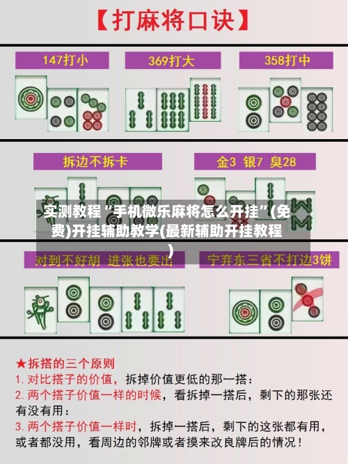 实测教程“手机微乐麻将怎么开挂”(免费)开挂辅助教学(最新辅助开挂教程)-第3张图片